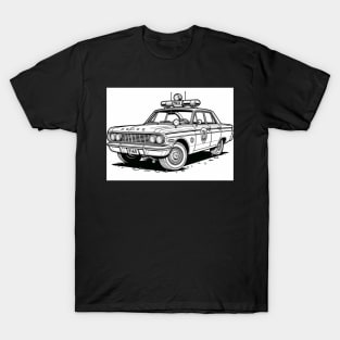 Classic 1960's Police Car T-Shirt